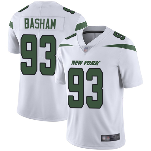 New York Jets Limited White Men Tarell Basham Road Jersey NFL Football #93 Vapor Untouchable